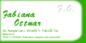 fabiana ottmar business card